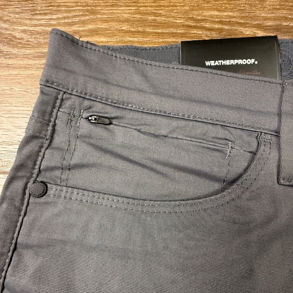 Weatherproof Men's Travel pants Forged Iron 36x30 NWT Work Pants, Flat Front - Picture 6 of 9